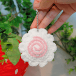 Crochet Fishcake Charm — 1