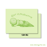 Rest Is Productive Greeting Card - Image 2