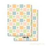 Starry Checkered Greeting Card - Image 2