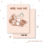 Take This Cow Greeting Card - Image 3