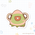Strawberry Frog Sticker | Elaine Girls