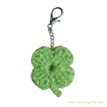 Crochet Lucky Clover Charm — 2