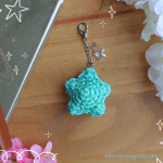 Crochet Star Charm — Turquoise 