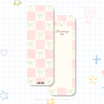 Pink Checker Bookmark | Elaine Girls