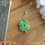 Crochet Lucky Clover Charm — 1
