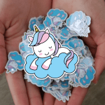 Cloud Unicorn Sticker - Image 3