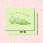 Rest Is Productive Greeting Card - Image 5