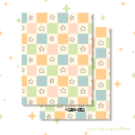 Starry Checkered Greeting Card - Image 5