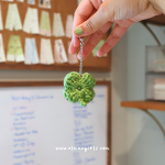 Crochet Lucky Clover Bag Charm