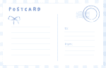 Blue Coquette Bow Postcards Set - Image 6