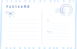 Blue Coquette Bow Postcards Set - Image 4