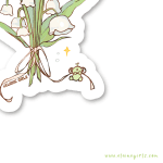 Lily of the Valley Sticker - Image 3