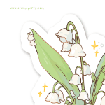 Lily of the Valley Sticker - Image 4