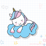 Cloud Unicorn Sticker