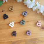 Candy Mini Claws: 2-Pack Cute Square Hair Claw Clips | Various Colors