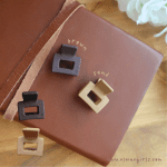 Candy Mini Claws: 2-Pack Cute Square Hair Claw Clips — Brown and Sand