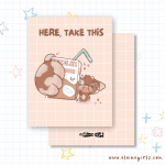 Take This Cow Greeting Card | Elaine Girls
