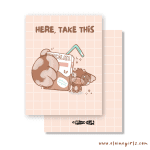 Take This Cow Greeting Card - Image 2