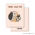 Take This Cat Greeting Card - Image 2