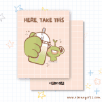 Take This Frog Greeting Card | Elaine Girls