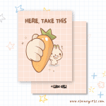 Take This Bun Greeting Card | Elaine Girls