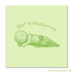 Rest is Productive Art Print | Elaine Girls