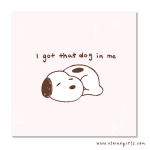 Snoopy Art Print | Elaine Girls