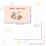 Take This Cow Postcard | Elaine Girls