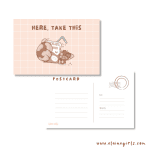 Take This Cow Postcard - Image 2