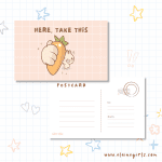 Take This Bun Postcard | Elaine Girls