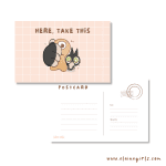 Take This Cat Postcard - Image 2