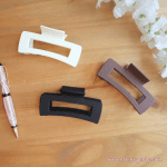 Matte Large Sweet Square Hair Claw | Various Colors
