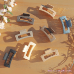 Matte Medium Sweet Square Hair Claw | Various Colors