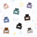 Candy Mini Claws: 2-Pack Cute Square Hair Claw Clips | Elaine Girls