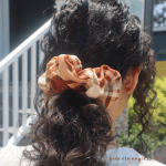 Chestnut Check XXL Scrunchie - Image 3