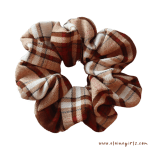 Chestnut Check XXL Scrunchie - Image 2