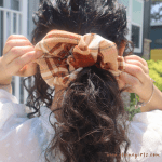 Chestnut Check XXL Scrunchie - Image 4
