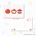 Apple Bite Postcard | Elaine Girls