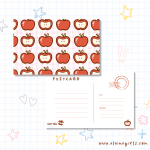 Apple Row Postcard | Elaine Girls