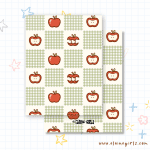 Apple Checkered Greeting Card | Elaine Girls