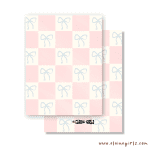 Pink Ribbon Checkered Greeting | Elaine Girls