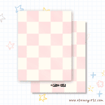 Pink Checkered Greeting Card | Elaine Girls
