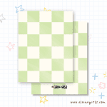 Green Checkered Greeting Card | Elaine Girls