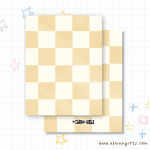Orange Checkered Greeting Card | Elaine Girls