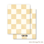 Orange Checkered Greeting | Elaine Girls