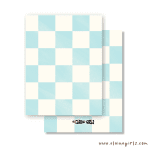 Blue Checkered Greeting | Elaine Girls