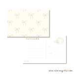Green Sweet Bow Postcard - Image 2