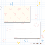 Pink Sweet Bow Postcard | Elaine Girls