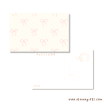 Pink Sweet Bow Postcard - Image 2
