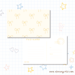 Orange Sweet Bow Postcard | Elaine Girls